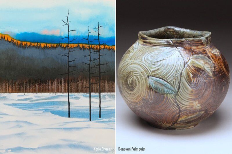 Katie Clymer and Donovan Palmquist art, Seasons Gallery